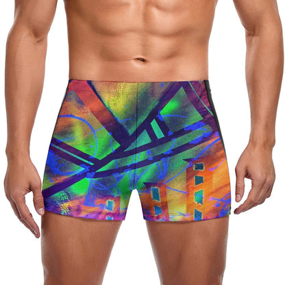 Gavin Scott Square Cut Swimming Trunks (Masc S-3XL)