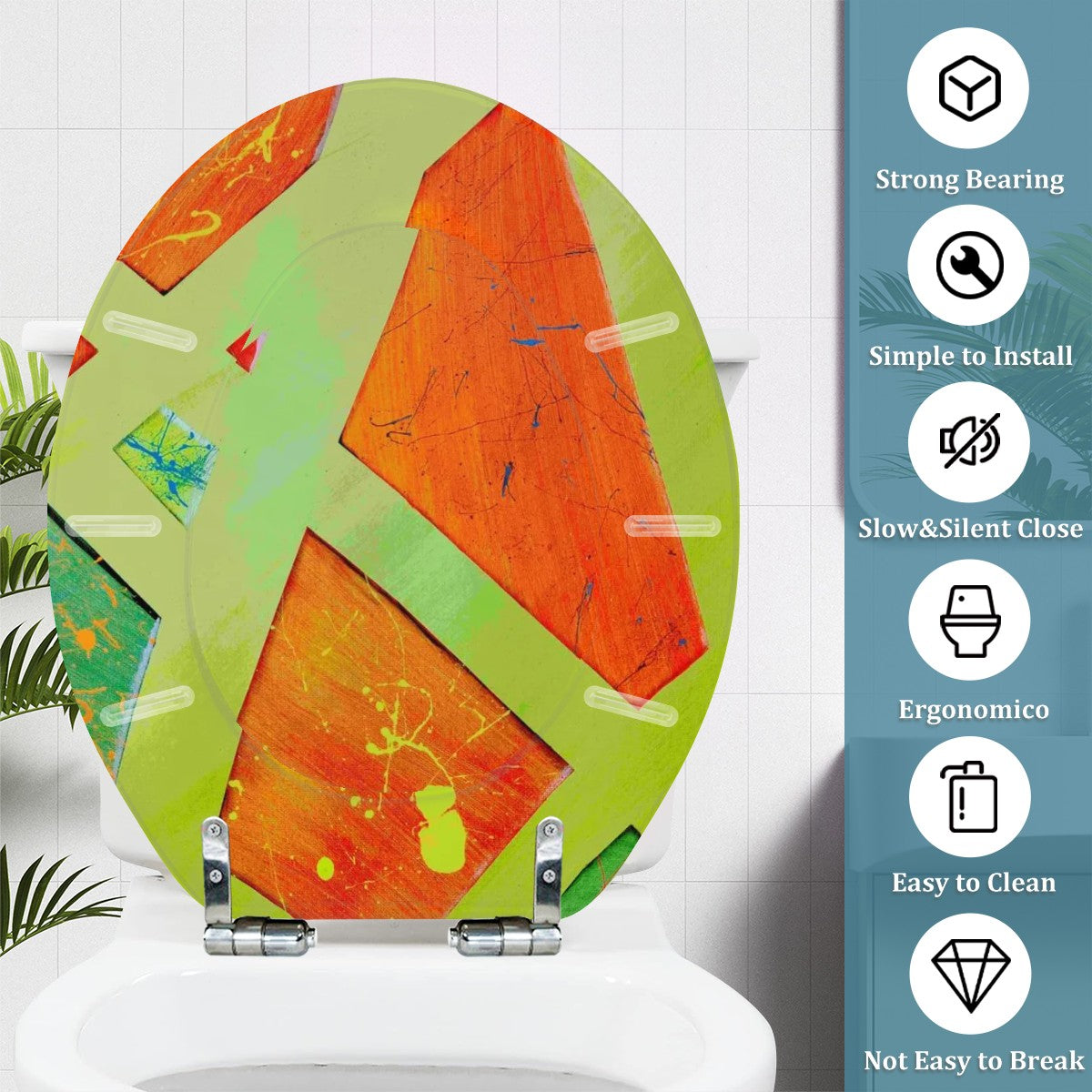 Gavin Scott Universal Toilet Seat w/Matching Soft-close Lid