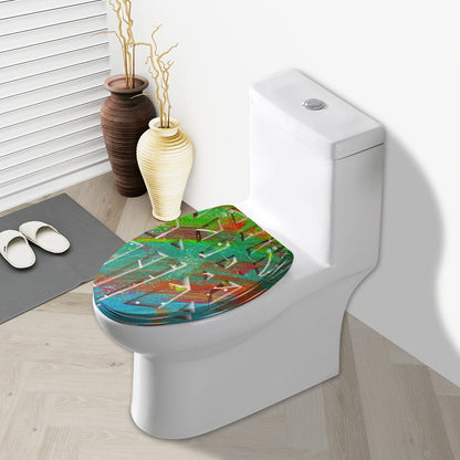 Gavin Scott Elongated Toilet Seat w/Matching Soft-close Lid (V-Shape)