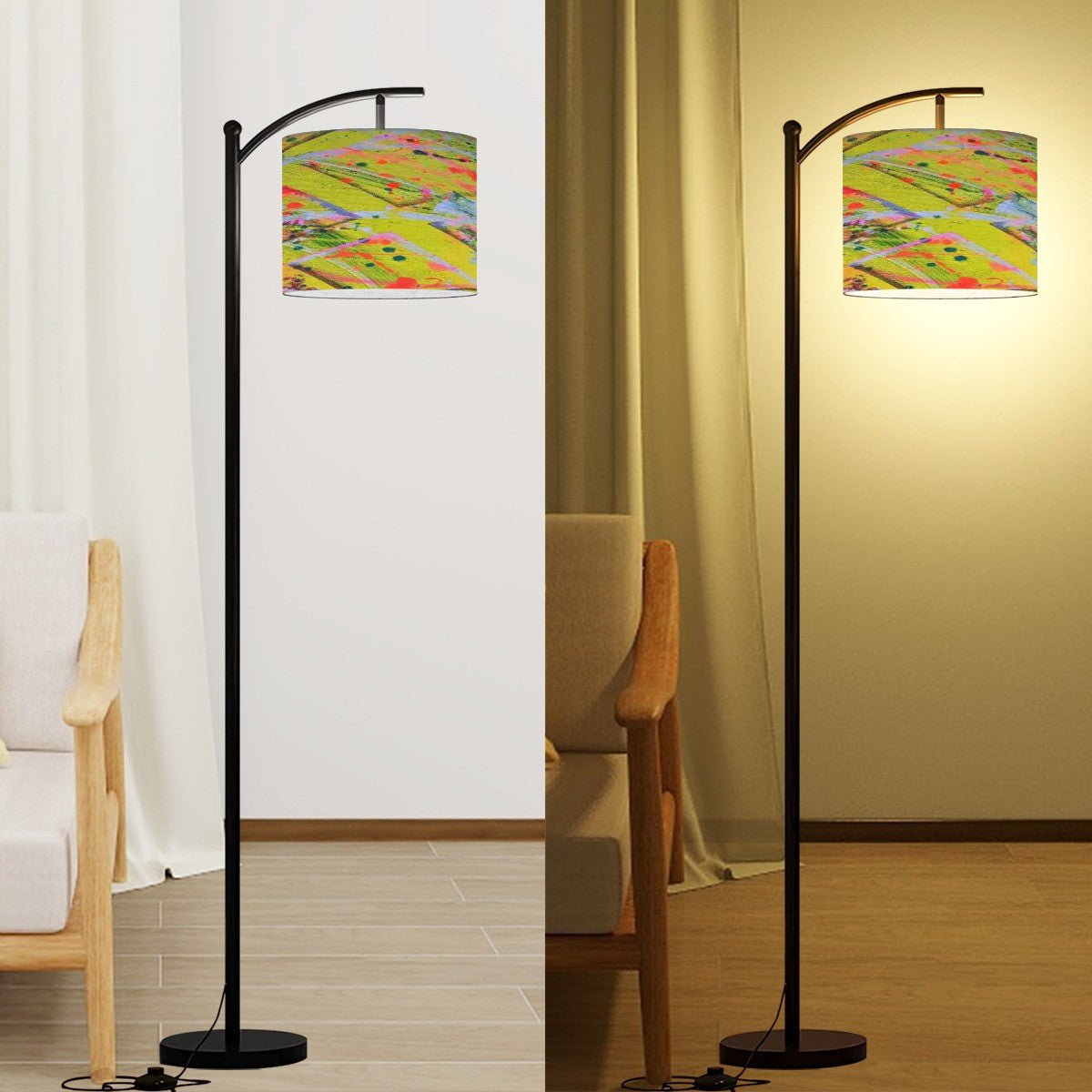 Gavin Scott Arc Floor Lamp w/Remote