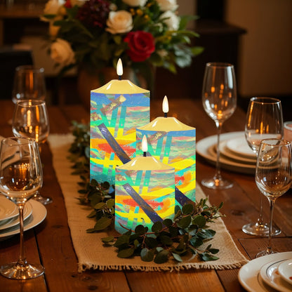 Gavin Scott Flameless Candles w/Remote (Set of 3)