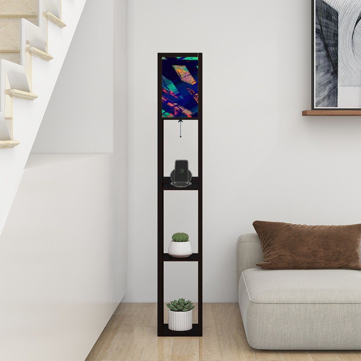 Gavin Scott Floor Lamp with Shelves