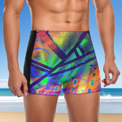 Gavin Scott Square Cut Swimming Trunks (Masc S-3XL)