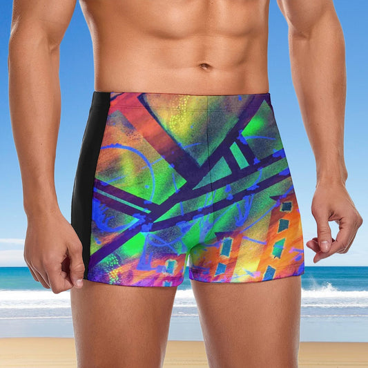 Gavin Scott Square Cut Swimming Trunks (Masc S-3XL)