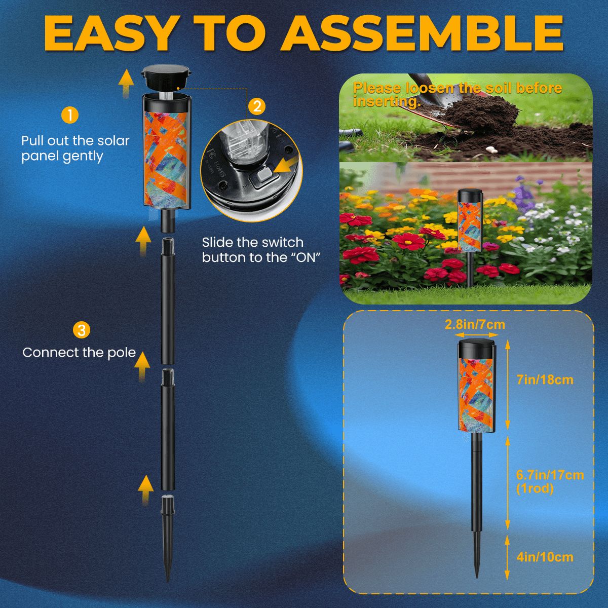 Gavin Scott Adjustable Outdoor Solar Lights (set of 4)