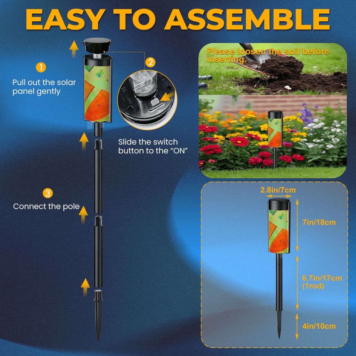 Gavin Scott Adjustable Outdoor Solar Lights (set of 4)