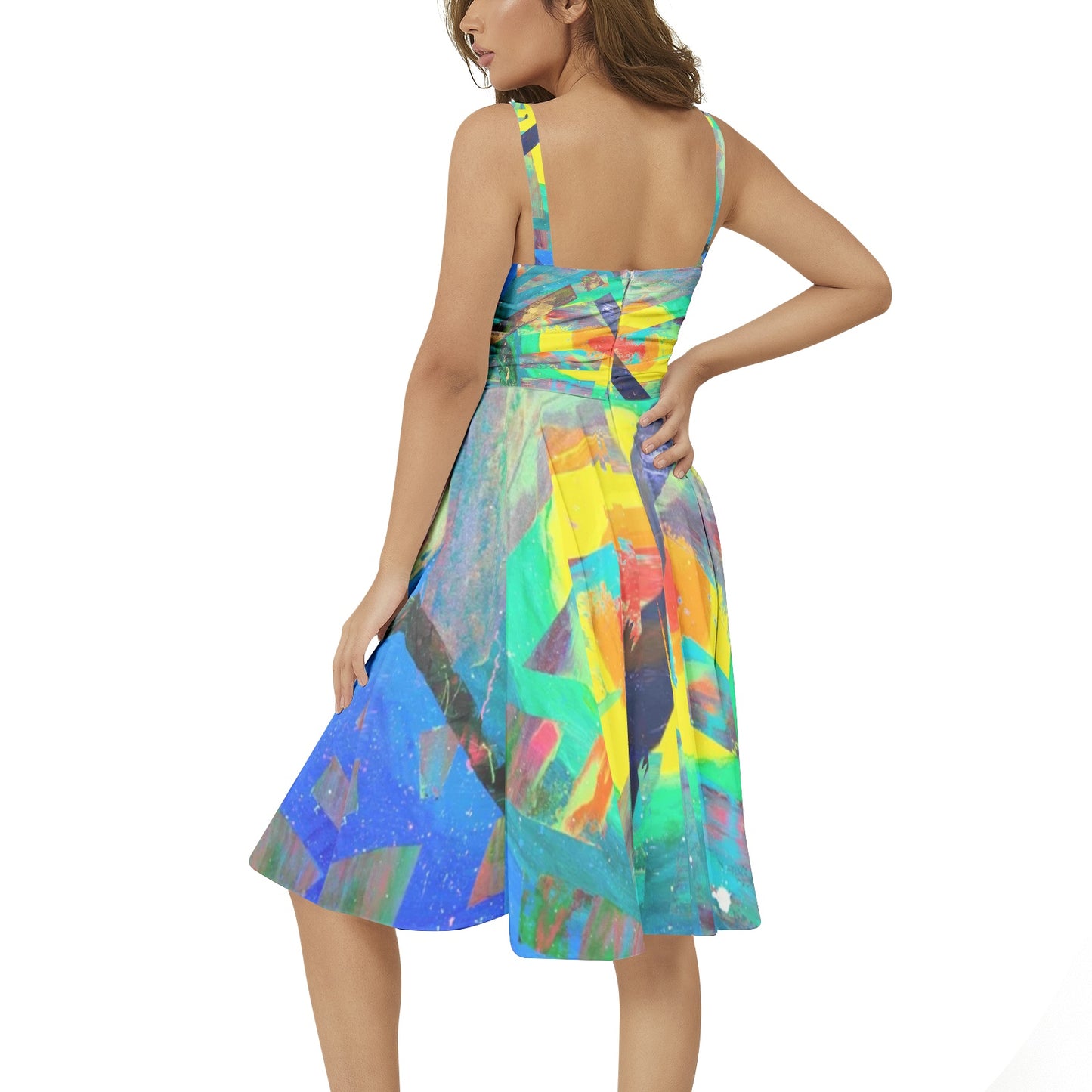 Gavin Scott Sleeveless Flare Hem Midi Dress (Femme XS-3XL)