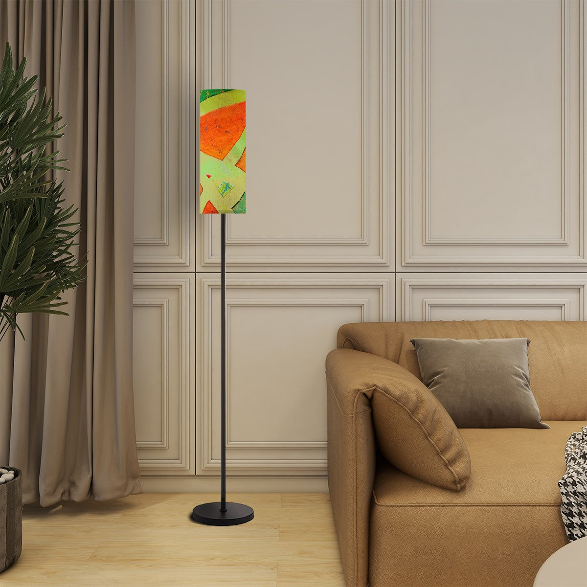 Gavin Scott Pillar Torch Floor Lamp