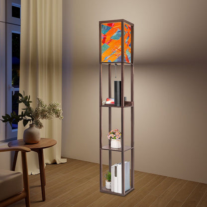 Gavin Scott Floor Lamp with Shelves (2 Colors)