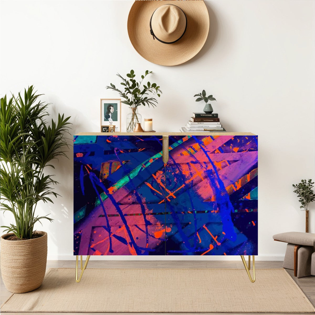 Gavin Scott Wooden Sideboard Cabinet