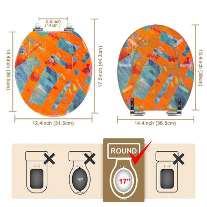 Gavin Scott Round Toilet Seat w/Matching Soft-close Lid (O-Shape)