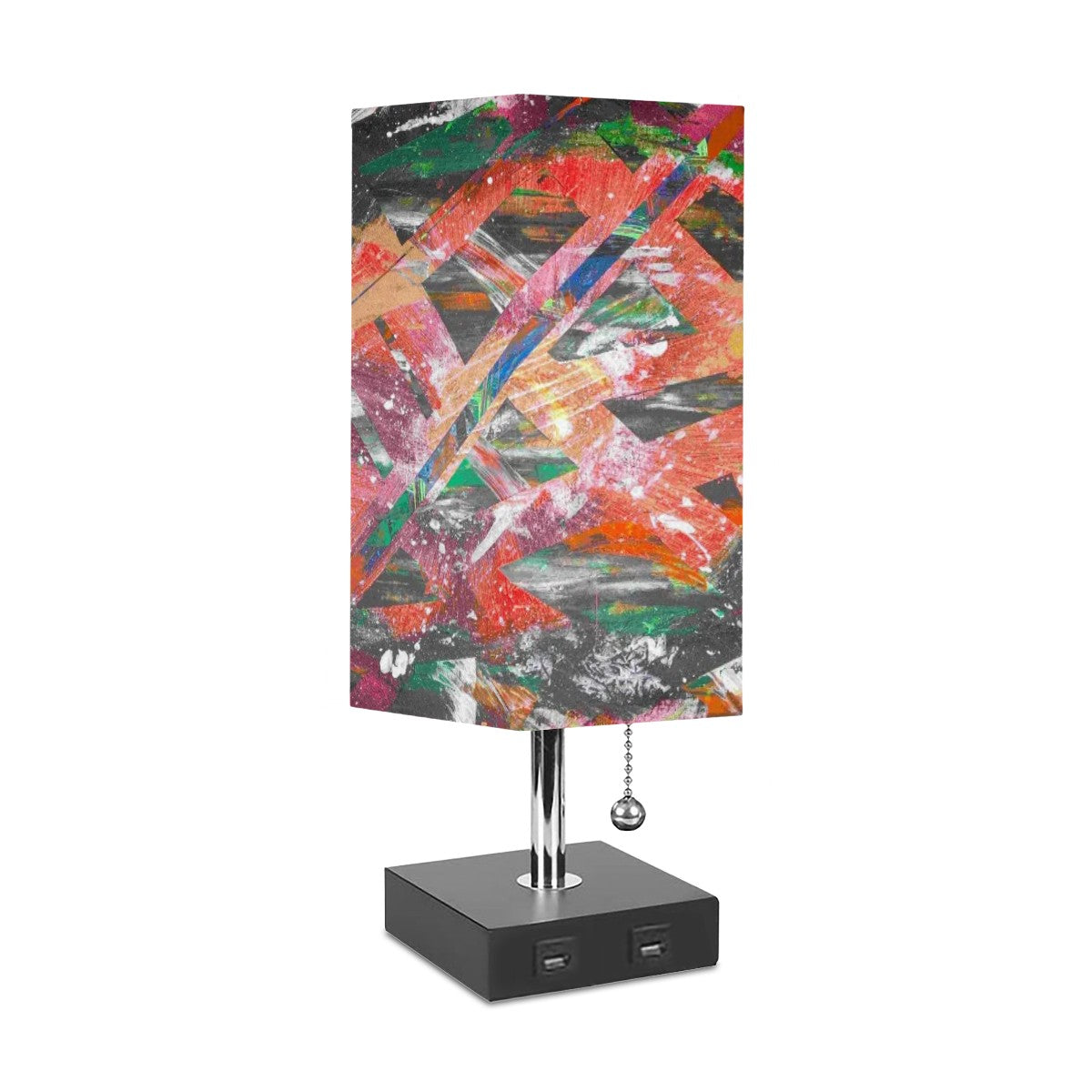 Gavin Scott Square Table Lamp with USB Port