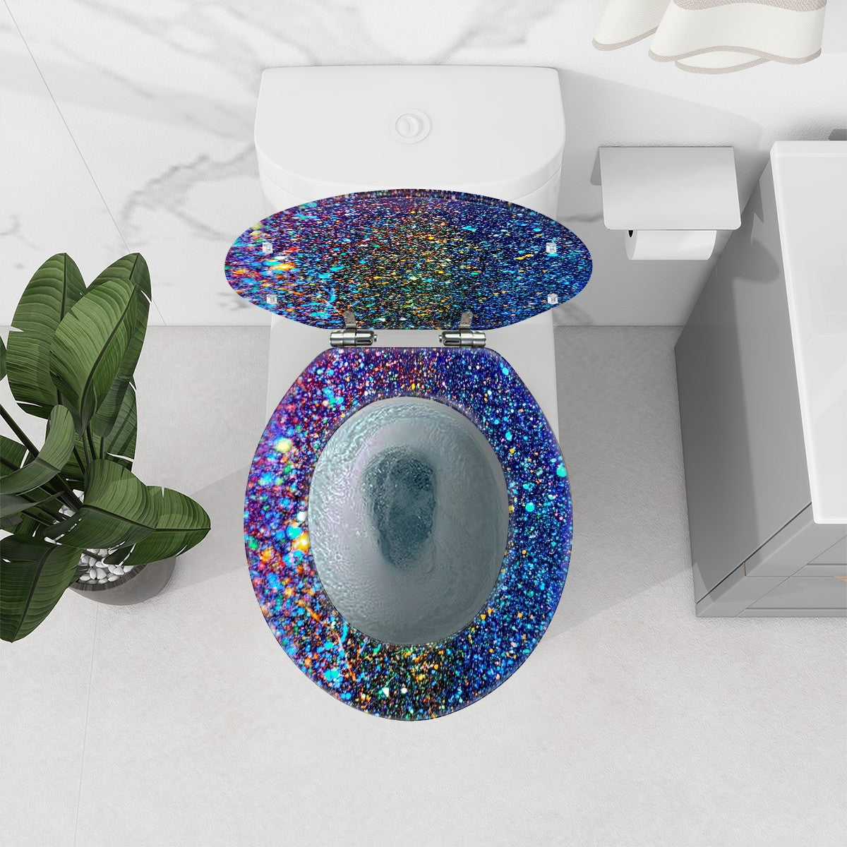 Gavin Scott Round Toilet Seat w/Matching Soft-close Lid (O-Shape)