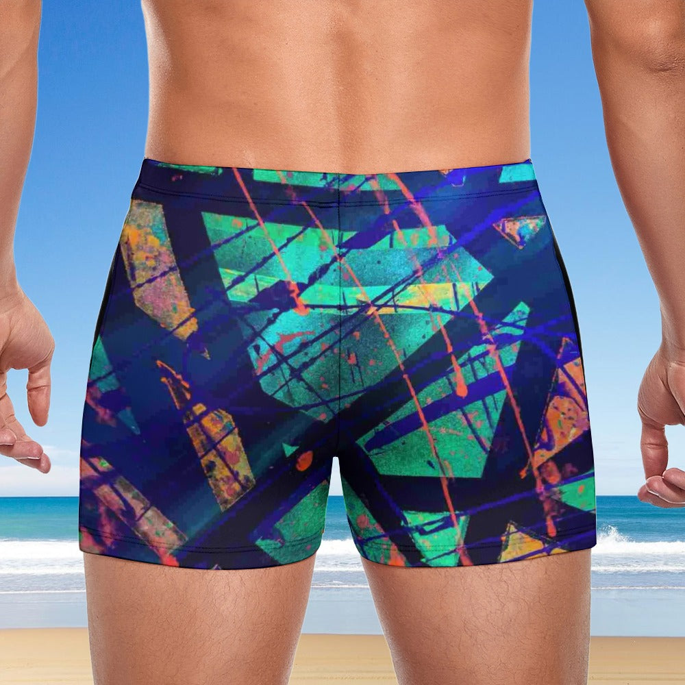 Gavin Scott Square Cut Swimming Trunks (Masc S-3XL)