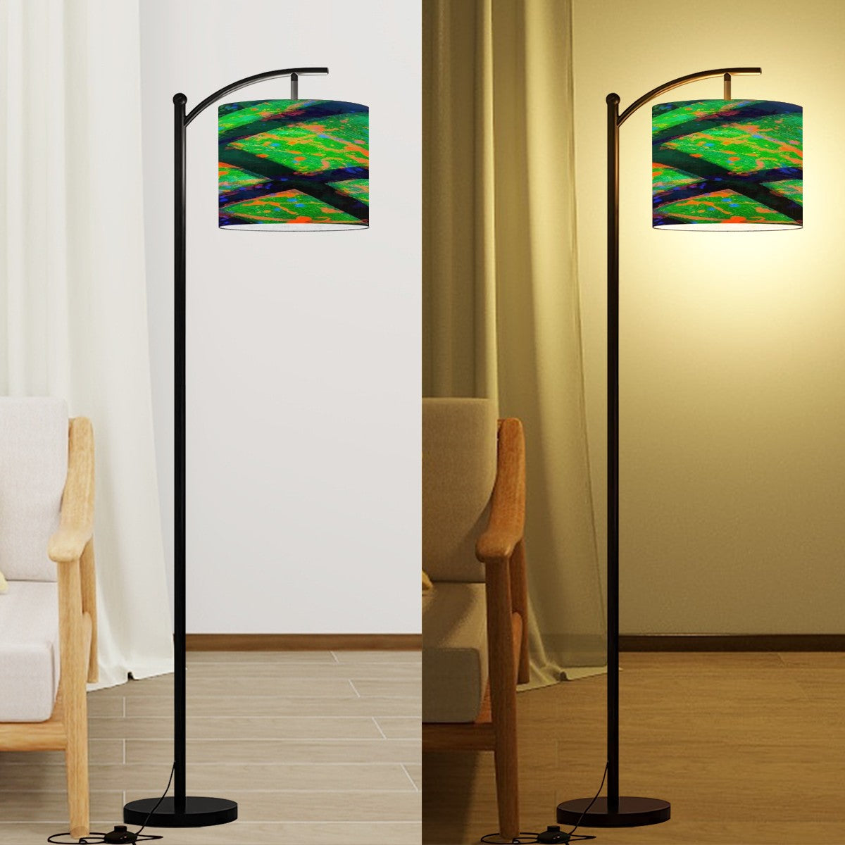 Gavin Scott Arc Floor Lamp w/Remote