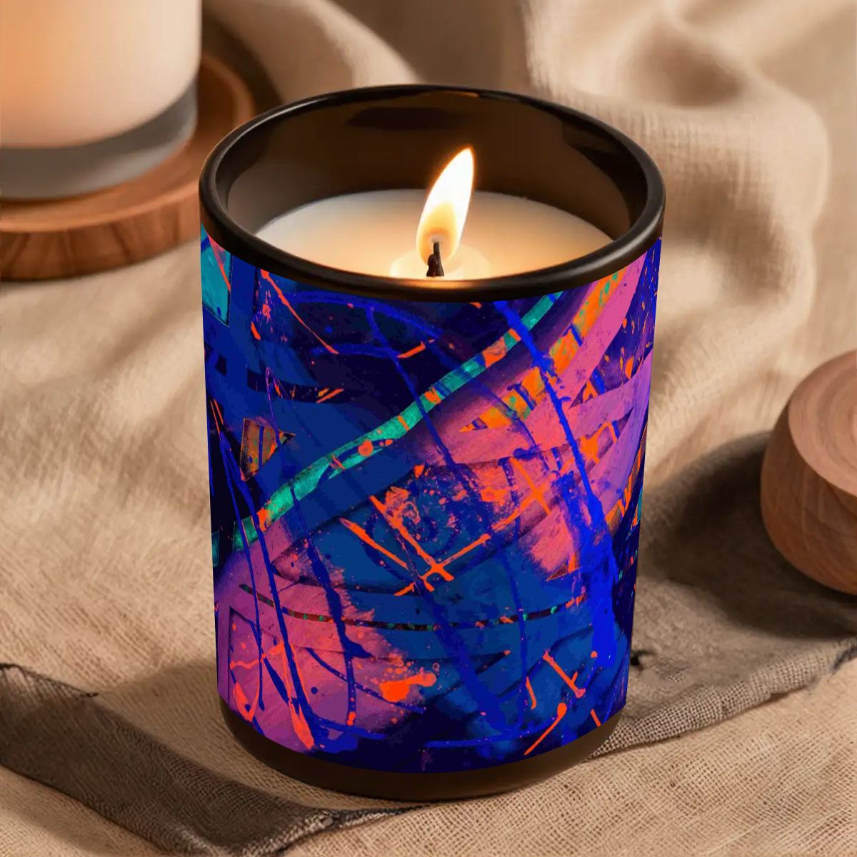 Gavin Scott Scented Black Jar Candle (6oz)