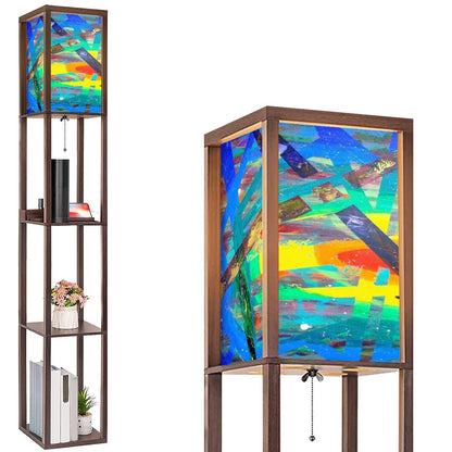 Gavin Scott Floor Lamp with Shelves (2 Colors)