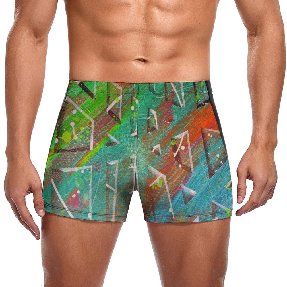 Gavin Scott Square Cut Swimming Trunks (Masc S-3XL)