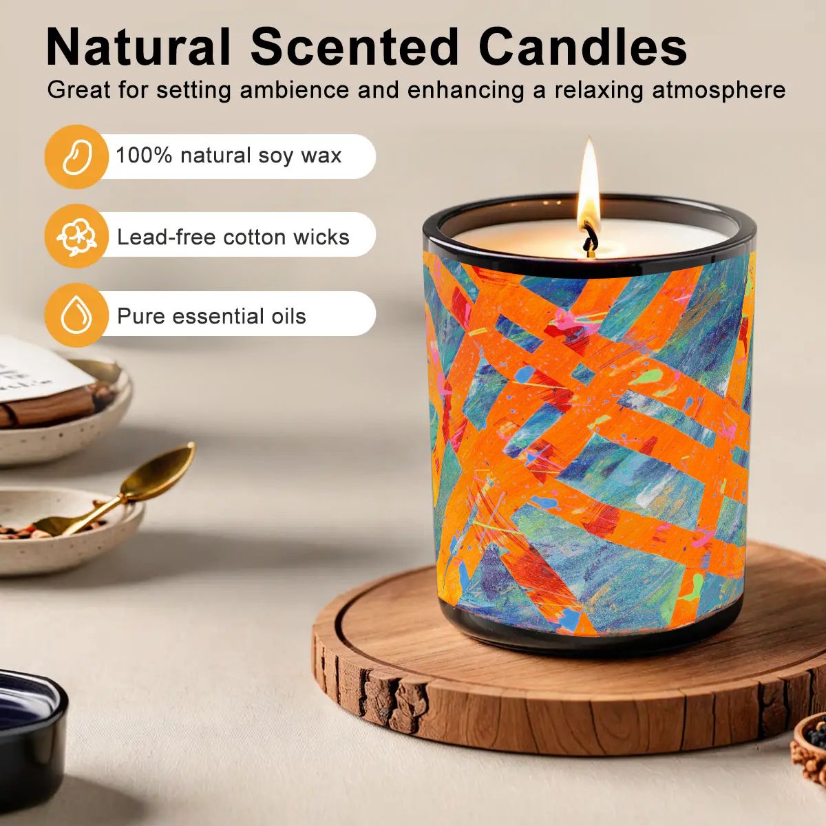 Gavin Scott Scented Black Jar Candle (6oz)