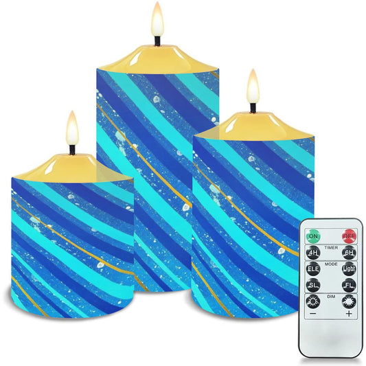 Gavin Scott Flameless Candles w/Remote (Set of 3)