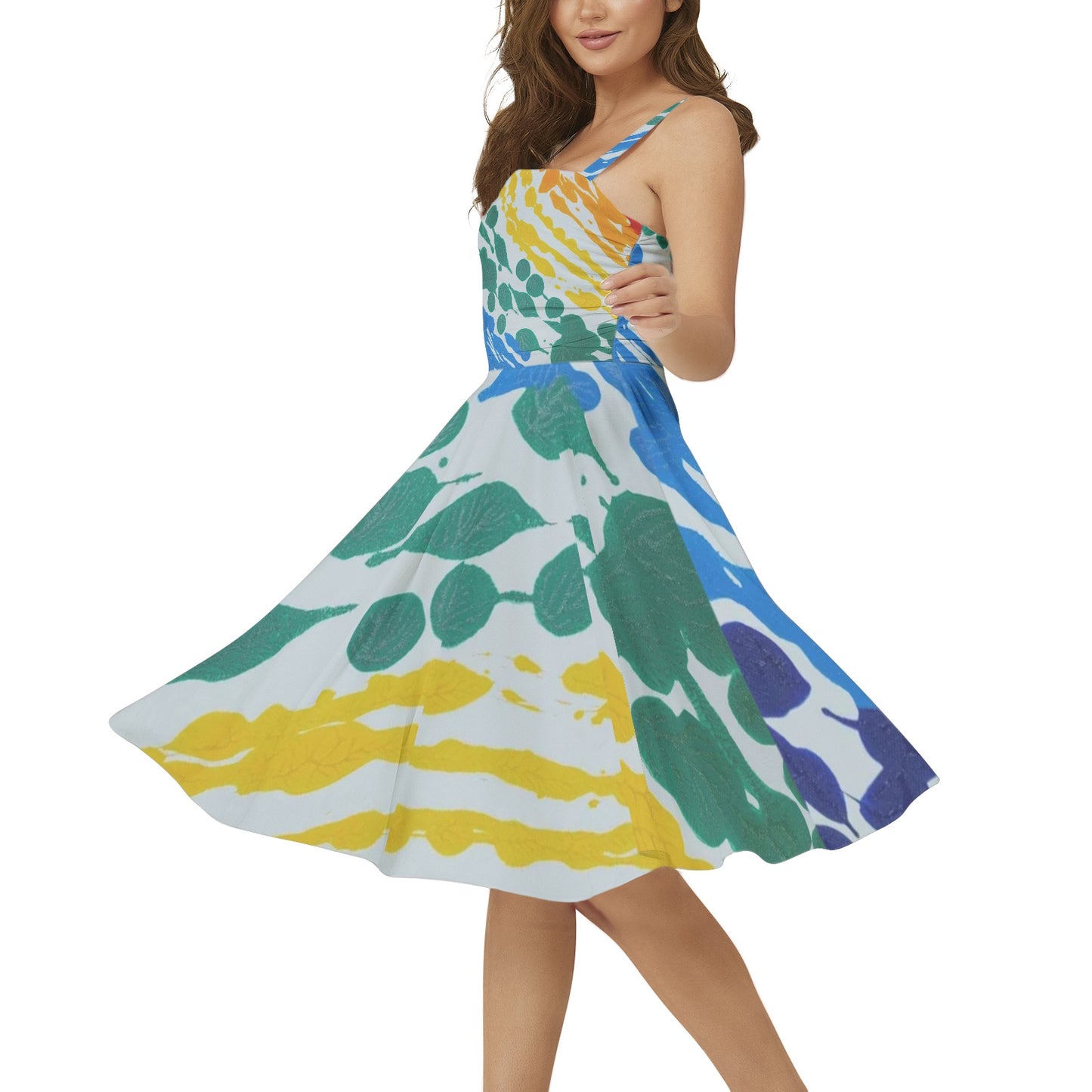 Gavin Scott Sleeveless Flare Hem Midi Dress (Femme XS-3XL)