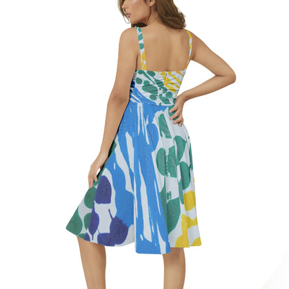 Gavin Scott Sleeveless Flare Hem Midi Dress (Femme XS-3XL)