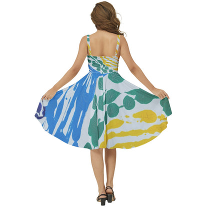 Gavin Scott Sleeveless Flare Hem Midi Dress (Femme XS-3XL)