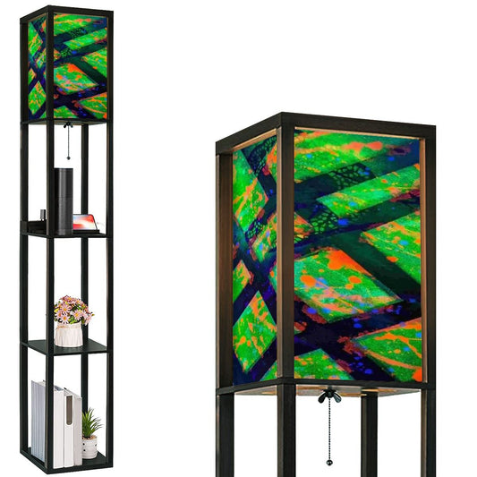 Gavin Scott Floor Lamp with Shelves (2 Colors)