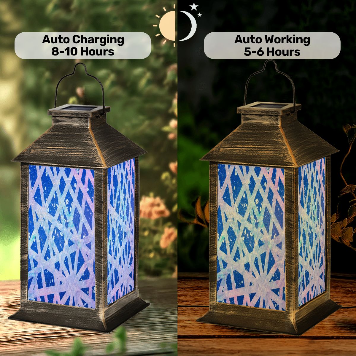 Gavin Scott Solar Powered Indoor/Outdoor Lantern