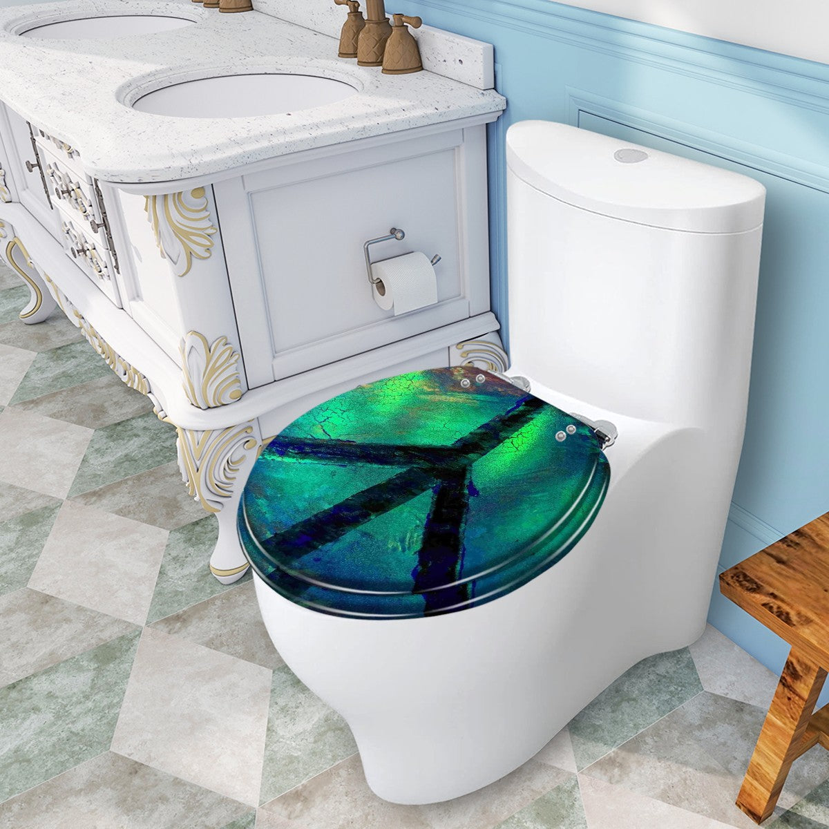 Gavin Scott Universal Toilet Seat w/Matching Soft-close Lid