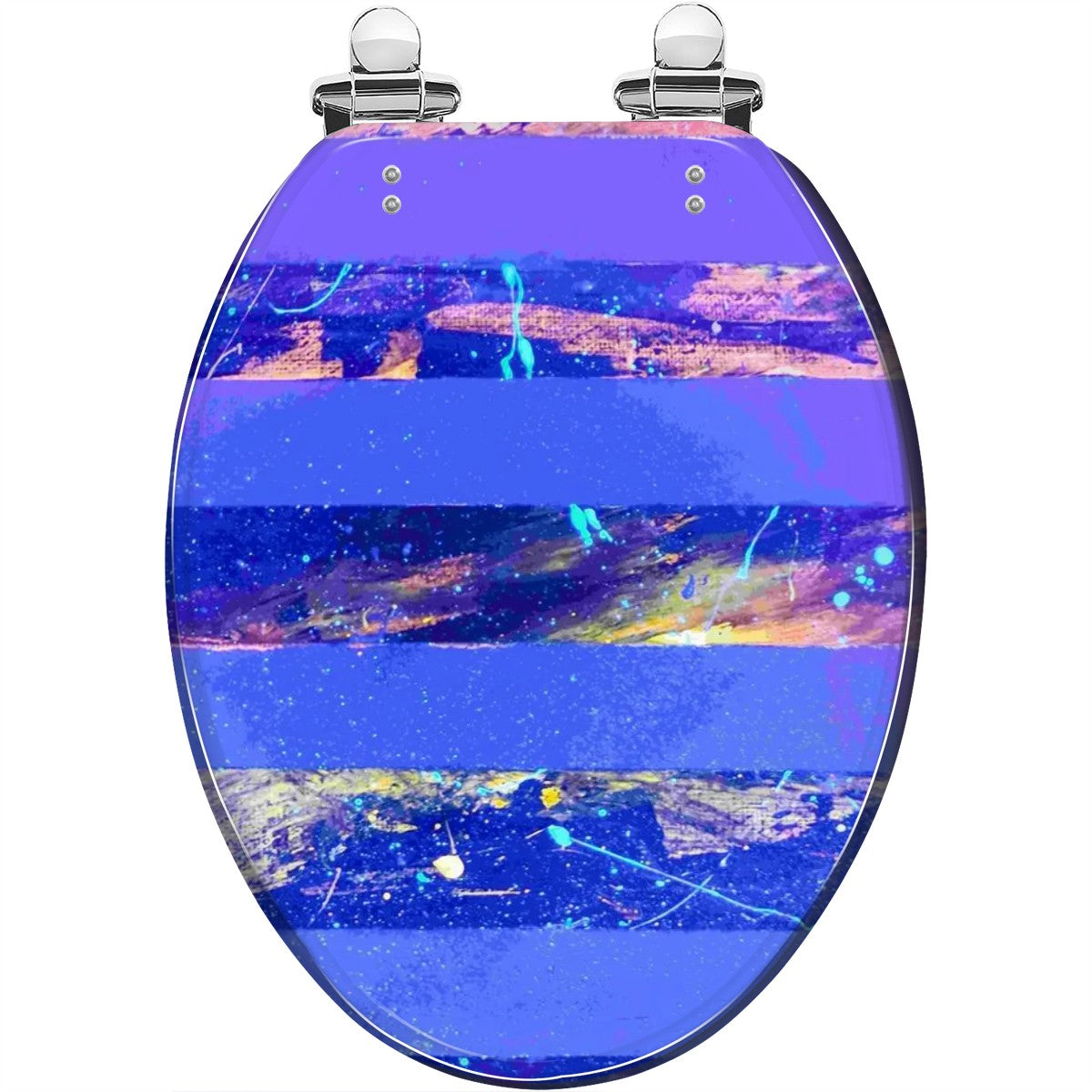 Gavin Scott Elongated Toilet Seat w/Matching Soft-close Lid (V-Shape)