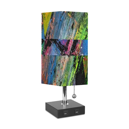 Gavin Scott Square Table Lamp with USB Port