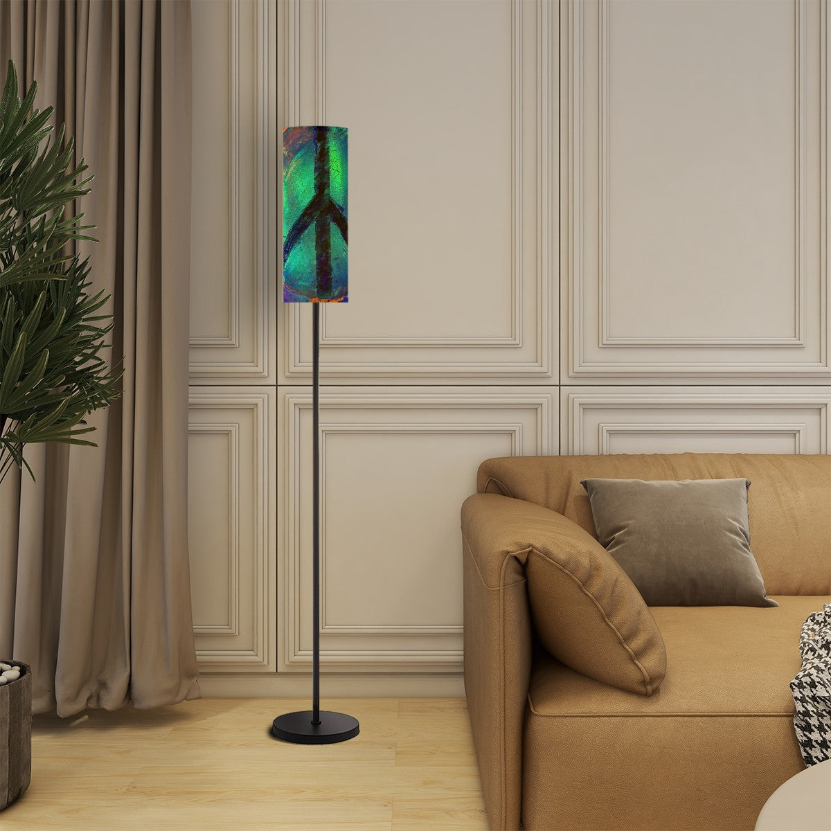 Gavin Scott Pillar Torch Floor Lamp