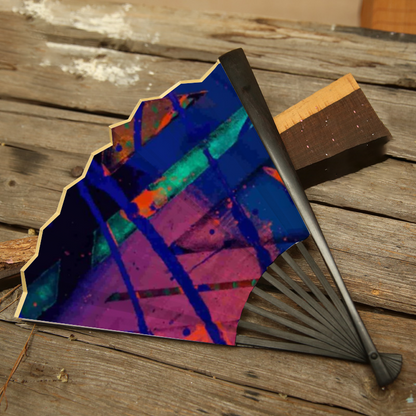 Gavin Scott Genuine Spun Silk Folding Hand Fans (4 Sizes)