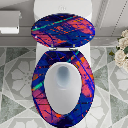 Gavin Scott Elongated Toilet Seat w/Matching Soft-close Lid (V-Shape)