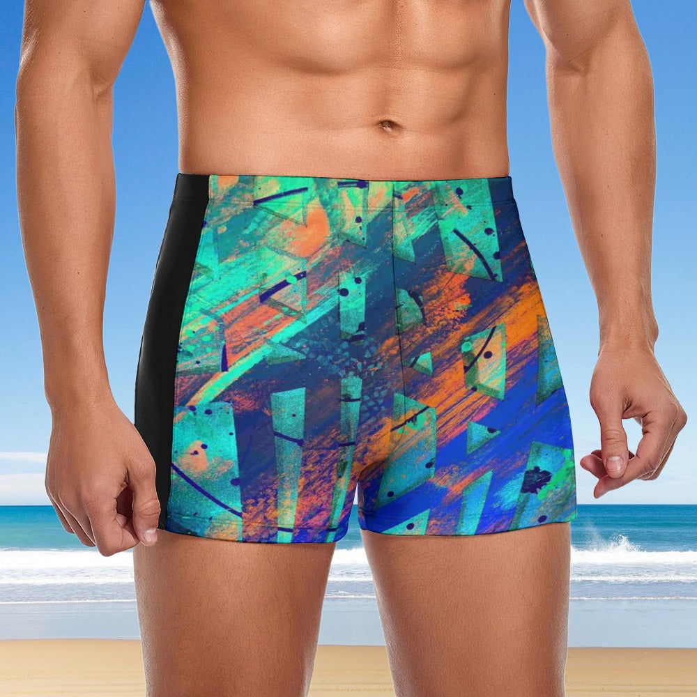 Gavin Scott Square Cut Swimming Trunks (Masc S-3XL)