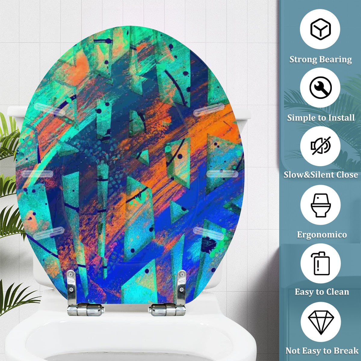 Gavin Scott Universal Toilet Seat w/Matching Soft-close Lid