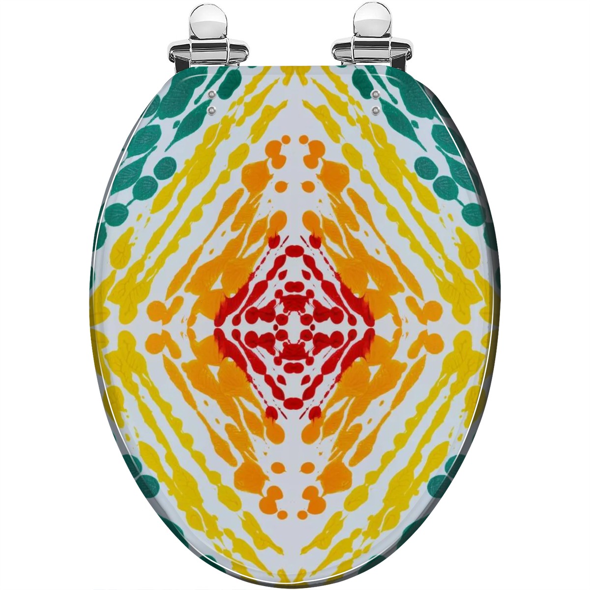 Gavin Scott Elongated Toilet Seat w/Matching Soft-close Lid (V-Shape)