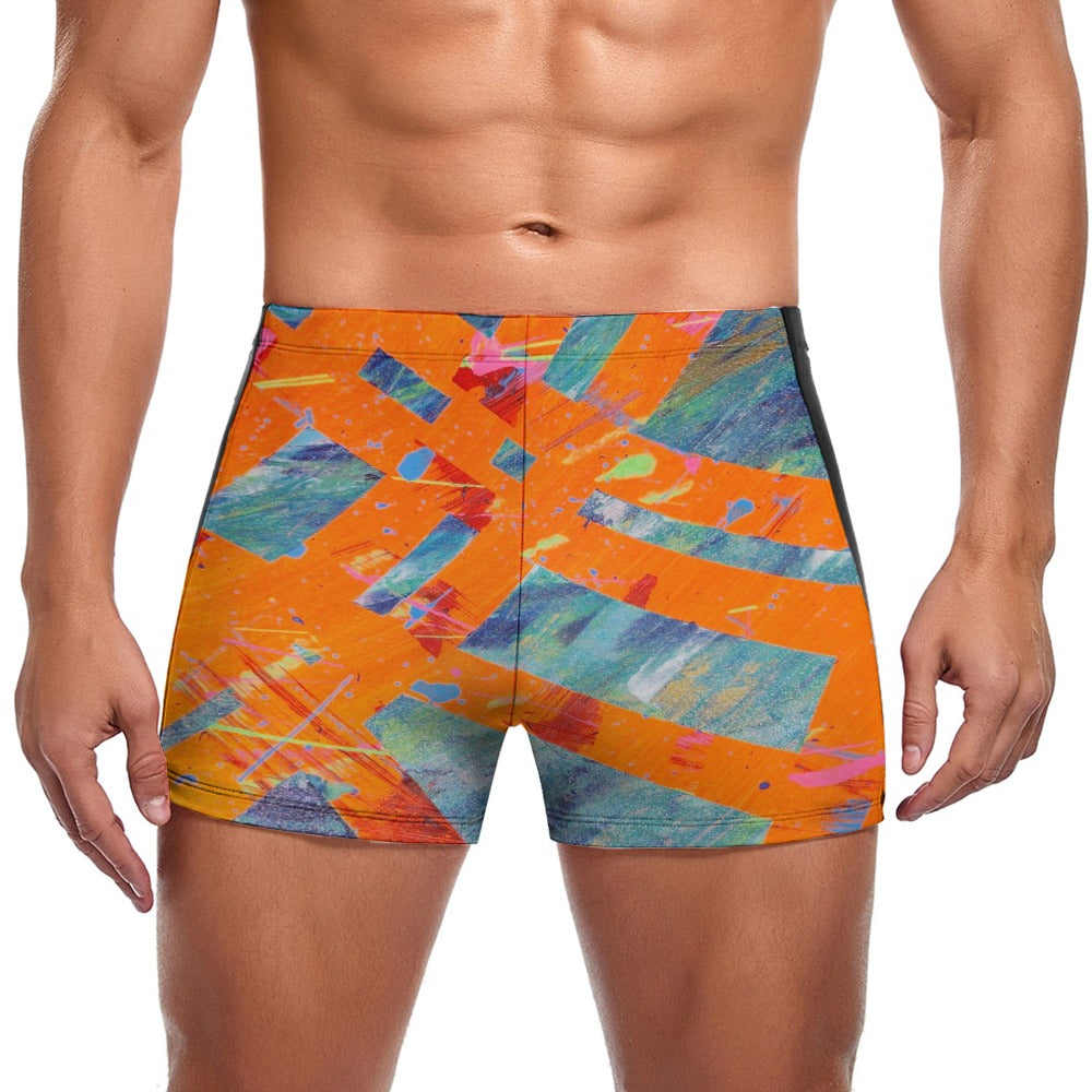 Gavin Scott Square Cut Swimming Trunks (Masc S-3XL)
