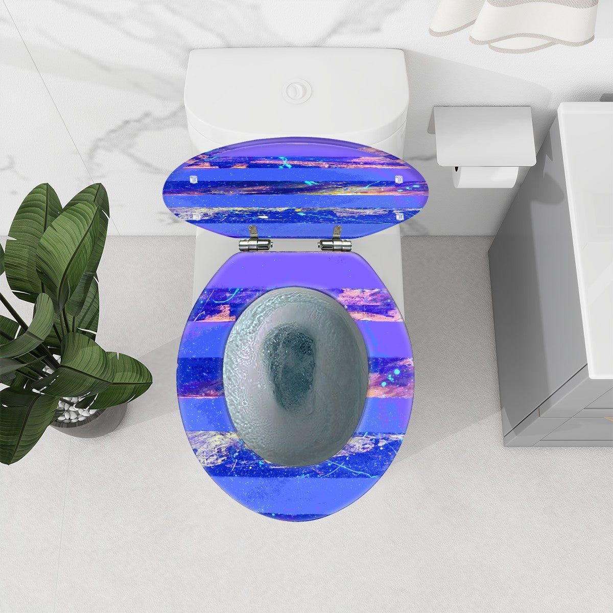 Gavin Scott Round Toilet Seat w/Matching Soft-close Lid (O-Shape)