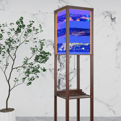 Gavin Scott Floor Lamp with Shelves (2 Colors)