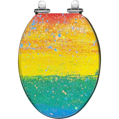 Gavin Scott PRIDE Elongated Toilet Seat w/Matching Soft-close Lid (V-Shape)