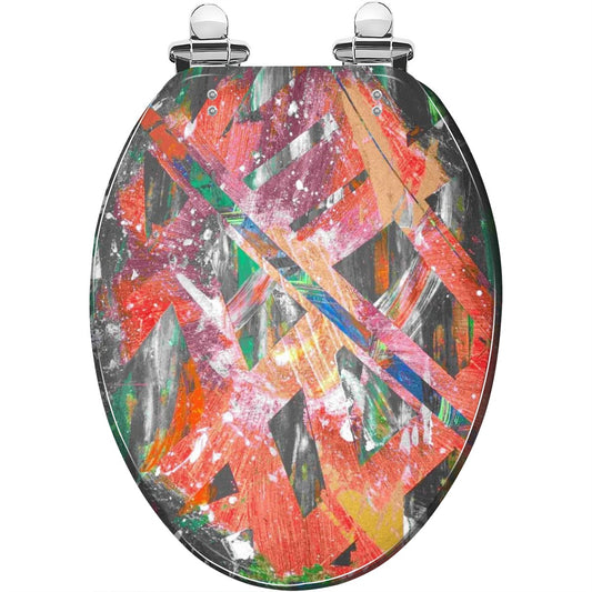 Gavin Scott Elongated Toilet Seat w/Matching Soft-close Lid (V-Shape)