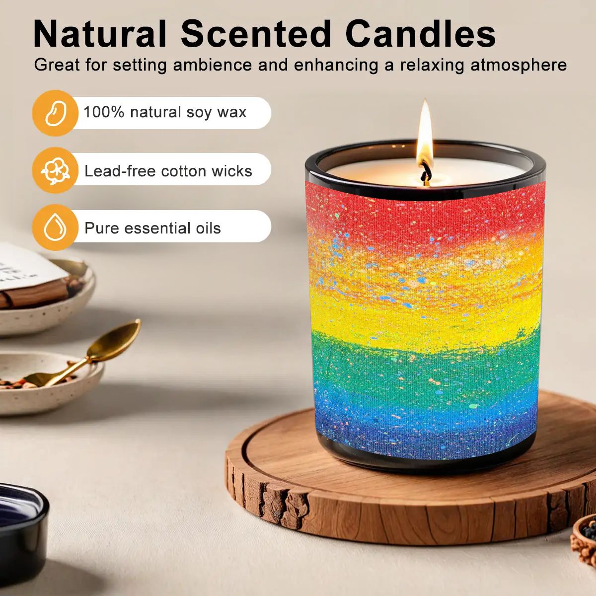 Gavin Scott Scented Black Jar Candle (6oz)