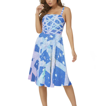 Gavin Scott Sleeveless Flare Hem Midi Dress (Femme XS-3XL)