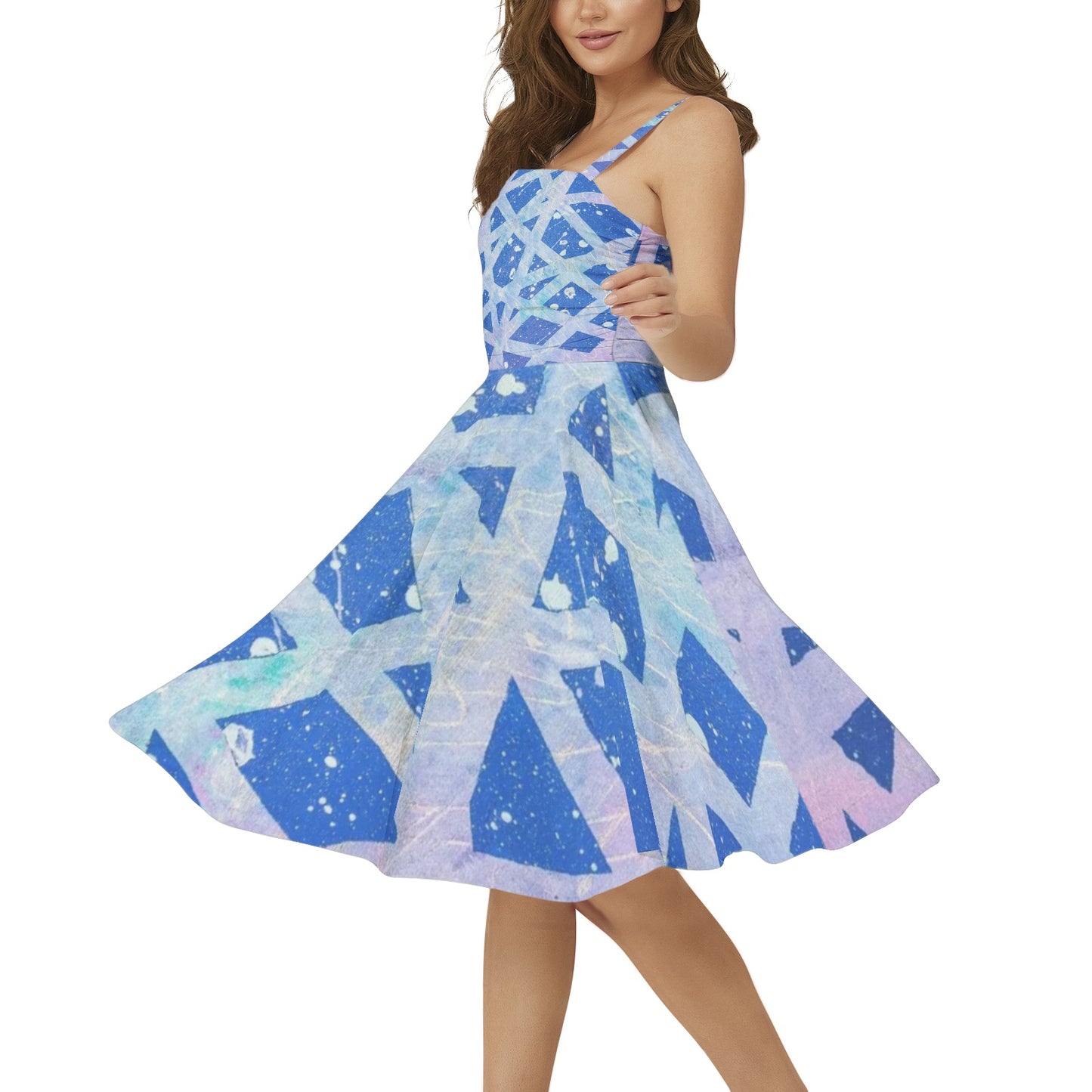 Gavin Scott Sleeveless Flare Hem Midi Dress (Femme XS-3XL)