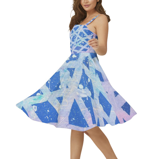 Gavin Scott Sleeveless Flare Hem Midi Dress (Femme XS-3XL)