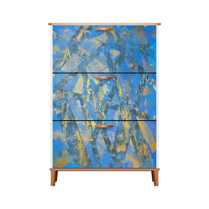 Gavin Scott Wood & Leather Shoe Cabinet