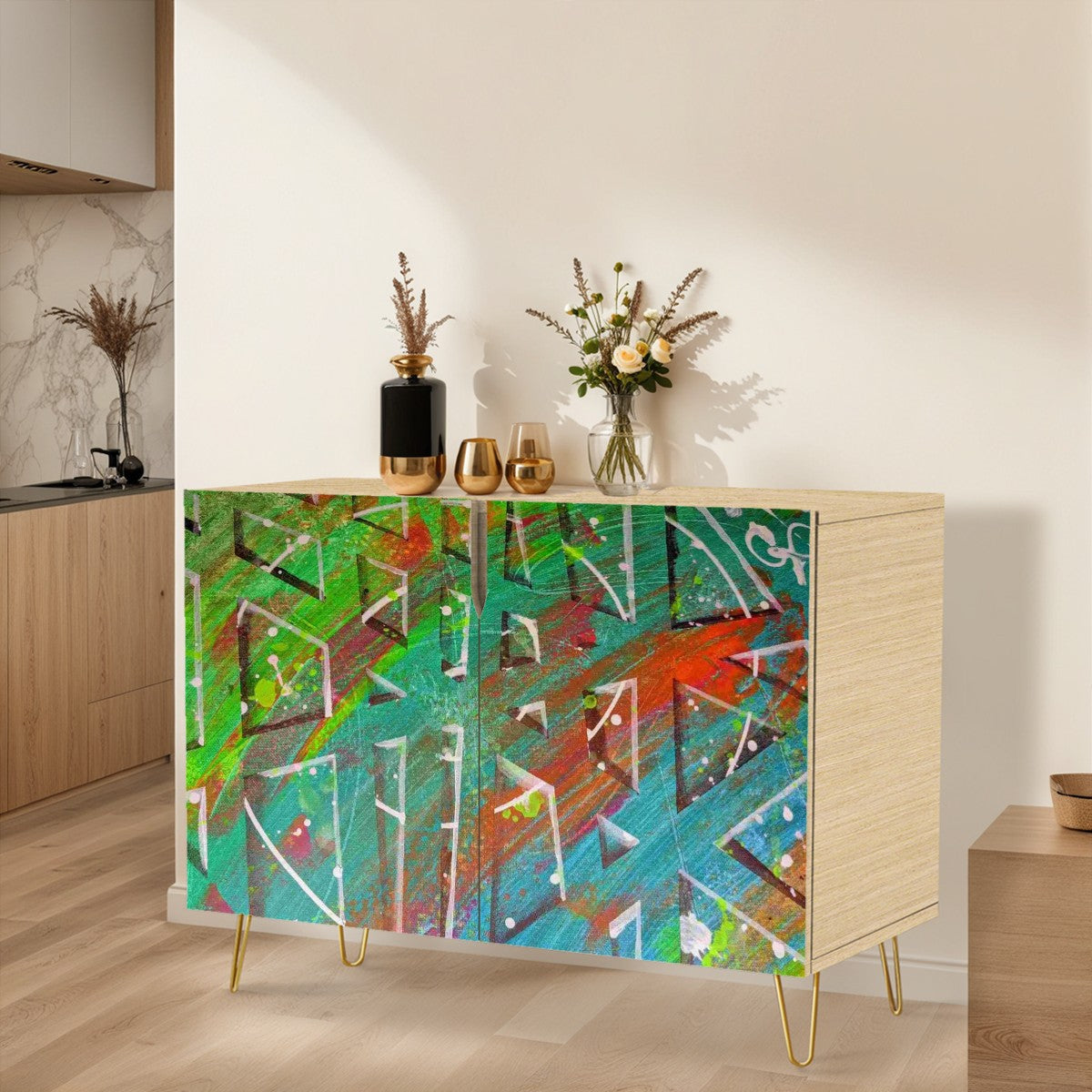 Gavin Scott Wooden Sideboard Cabinet