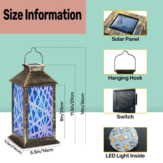 Gavin Scott Solar Powered Indoor/Outdoor Lantern